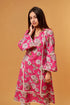 Amaira Pink Floral Kurta With White Pants 1